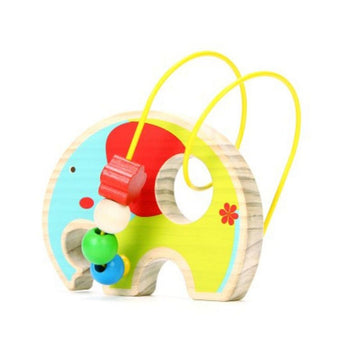Lucy & Leo Bead Labyrinth Elephant Wooden Toy Set